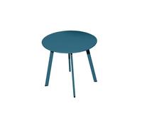 Table basse de jardin en acier Massai 40 cm bleu