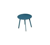 - Table basse de jardin en acier Massai 40 cm bleu