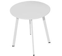Table Basse De Jardin En Acier Massai 45 Cm Blanc