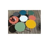 Table basse de jardin ronde acier époxy - Massaï - Ø 45 cm
