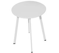 Table Basse De Jardin En Acier Massai 50 Cm Blanc