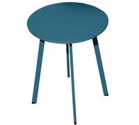 Table Basse De Jardin En Acier Massai 50 Cm Bleu