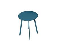 - Table basse de jardin en acier Massai 50 cm bleu