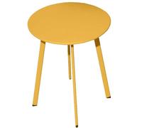 Table Basse De Jardin En Acier Massai 50 Cm Jaune