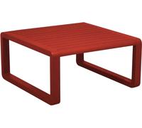 Proloisirs - Table basse de jardin en aluminium 80x80 cm Tonio rouge Rouge G