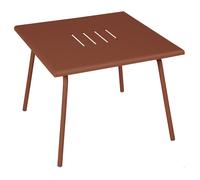Table basse de jardin FERMOB Monceau 57 x 57 cm - Ocre Rouge