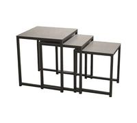 Table basse de jardin Gigogne lot de 3 - grey