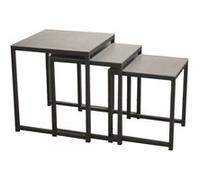 Table basse de jardin Gigogne lot de 3 - grey G