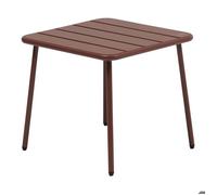Table basse de jardin Phuket 45x45cm acajou - Hespéride