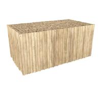 Table basse de jardin rectangulaire 90x50cm en teck - Imani - Rendez-Vous Déco