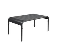 Table basse de jardin rectangulaire acier 90cm anthracite - Amélia