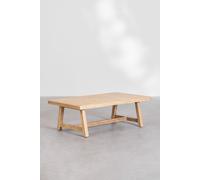 Table Basse De Jardin Rectangulaire En Bois D'acacia (130x75 Cm) Dubaï Brun Acacia