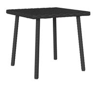 vidaXL Table basse de jardin rectangulaire en rotin noir 40x40x37 cm