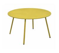 Table basse de jardin ronde acier cataphorèse - Rio - Ø 70 cm