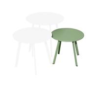Table basse de jardin ronde acier époxy - Massaï - Ø 40 cm
