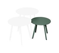 Table basse de jardin ronde acier époxy - Massaï - Ø 40 cm