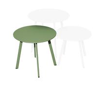 Table basse de jardin ronde acier époxy - Massaï - Ø 45 cm