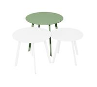 Table basse de jardin ronde acier époxy - Massaï - Ø 50 cm