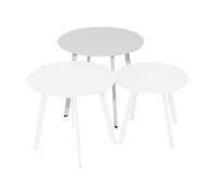 Table basse de jardin ronde acier époxy - Massaï - Ø 50 cm