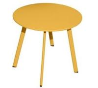 Table basse de jardin ronde en acier miel ProLoisirs Massai ø50 cm