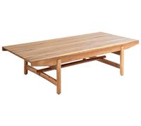 Table Basse de Jardin Rustique en Bois d'Acacia 145 x 79 cm Bois Clair Giav