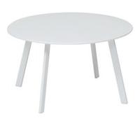 Table basse de jardin Saona acier blanc Ø70 x H.39 cm