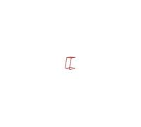 Table basse de jardin Violette II en acier 35 x 52 x 48 cm - rouge