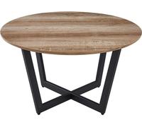 Table basse de la collection CARMIN en couleur vieux chêne, idéale pour un salon rustique.