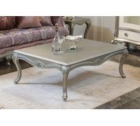 Table basse de luxe Tables basses classiques Table d'appoint en bois argenté Nouveau
