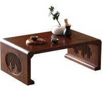 Table basse de méditation zen japonaise - Design simple pour cérémonie du thé, bureau d'écriture et décoration tatami