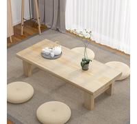 Table basse de pique-nique de style japonais - Table basse portable pour salon, balcon, salon de thé - Design peu encombrant, léger, moderne, esthétique, intérieur/extérieur