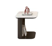 Table basse de rangement, table d'appoint carrée avec motif de ferme pour salon, table centrale peu encombrante