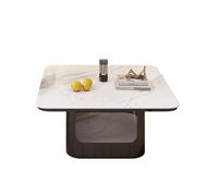 Table basse de rangement, table d'appoint carrée avec motif de ferme pour salon, table centrale peu encombrante