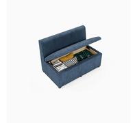 Table Basse de Salon avec Tabouret intégré, canapé modulable Moderne et rembourré, Structure en Bois Massif, for Bureaux, Salons, commerces(13)