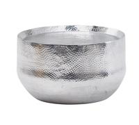 Table Basse de Salon FineBuy - Aluminium Martelée - 60x60x35 cm - Style Oriental