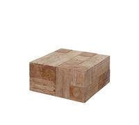 Table basse de salon HWC-A15 bois de sapin rustique massif 30x60x60cm