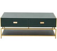 Table basse de salon Luxe Design Style Moderne Tables basses Bois Vert