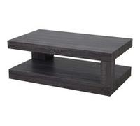 Table basse de salon MENDLER HWC-A32, structure 3D FSC 40x110x60cm aspect chêne noir Noir G