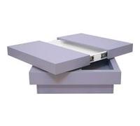 Table basse de salon MENDLER HWC-G83, extensible, pivotante, 30x70x70cm gris terne Gris G