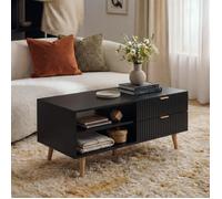 Table basse de salon Nand 100 x 50 x 45 cm noir