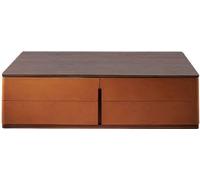 Table basse de salon Orange Matériau de luxe Style bois Tables modernes