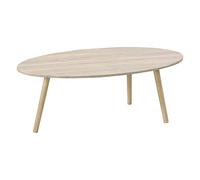 Table Basse de Style Élégant pour Salon Table avec Pieds Solides en Bois MDF revêtu PVC 110 x 60 x 40 cm Effet Chêne et Bois