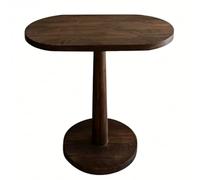 Table Basse de Style Mid-Century Modern, Finition bois Clair, Tables Basses Ovales en Bois Massif, Piètement Central Robuste et Stable, Solide et Résistante, pour le Salon(80x50x75cm/31.4x19.6x29.5in)