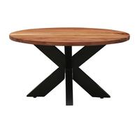 Table Basse Déco Marrakesch Orient & Mediterran Interior Noir 70 cm Bois Massif