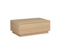Table basse décor bois avec plateau relevable naturel - Kuba
