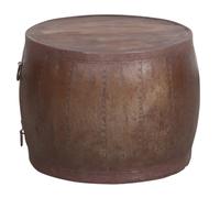 Table Basse Décoration Bois 54cm Vintage Fait Main Marron Indienne