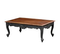 Table Basse Décoration Marrakesch Noir Mangoholz 120 x 60 x 45 cm