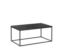 Table Basse Delano Effet Marbre Noir Noir
