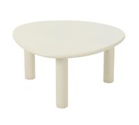 Table Basse Design "Bali" 75cm Blanc Blanc