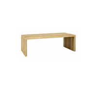 HAKU Möbel table basse chêne, finition bois véritable, plateau nid d'abeille - Dim.: L 120 cm x H 40 cm x P 60 cm, Style: Modern